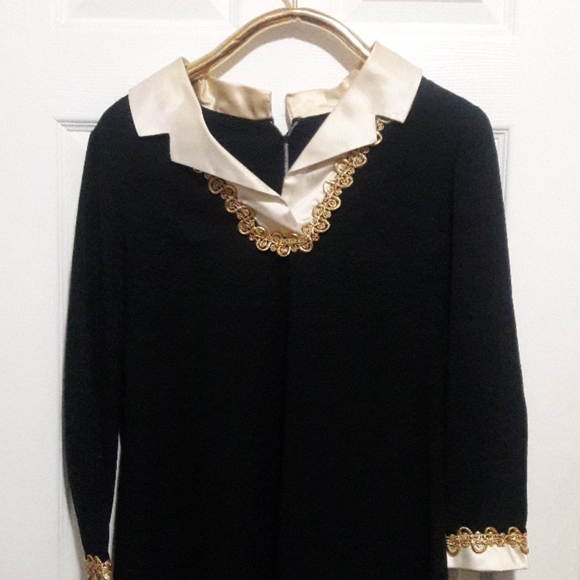 Vintage 60s Black Mod Dress - Picture 14 of 16